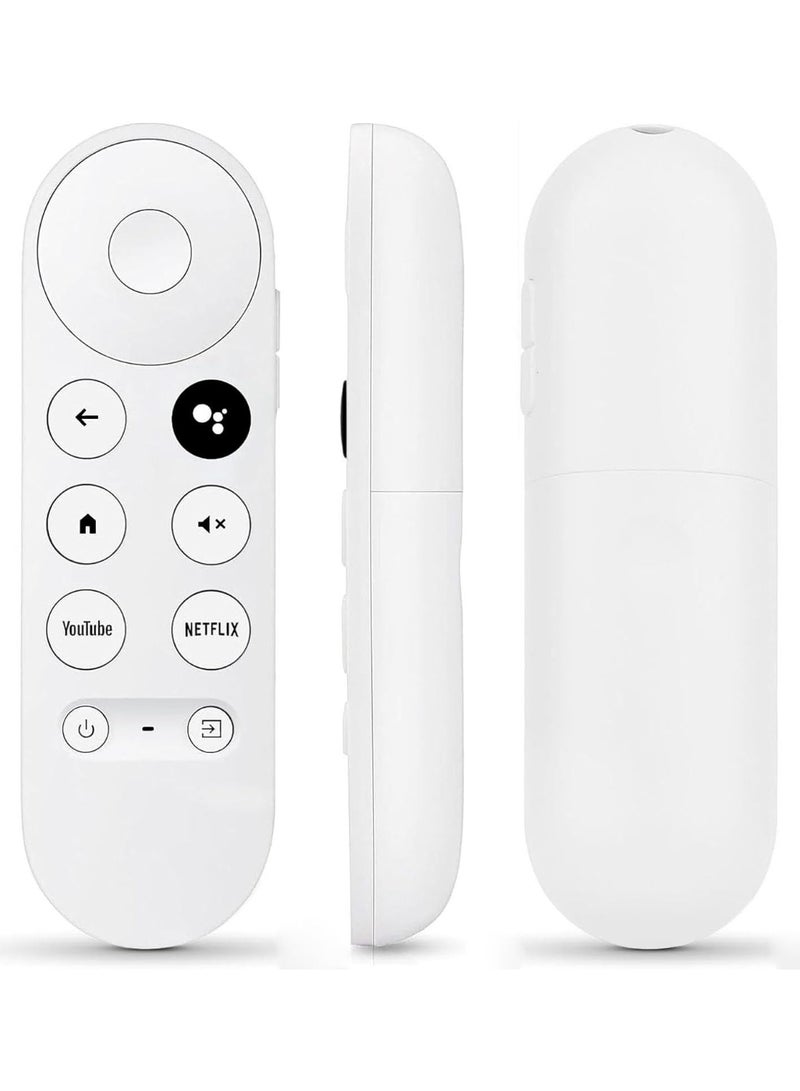 VIUAUAX Replacement Voice Remote Control for Google Chromecast 4k Snow Streaming Media Player,Remote for Chromecast with Google TV HD/4K,Voice Remote Controls Replacement(Remote Control Only)for Google Chromecast Voice Remote,Replacement Control for Google TV Remote/Streamer (Only for Snow Chrome cast Google) - Image 1